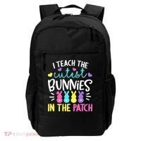 I Teach Cutest Bunnies In Patch Easter Teacher Cute Backpack thumb 0