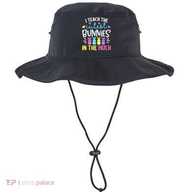 I Teach Cutest Bunnies In Patch Easter Teacher Cute Bucket Hat