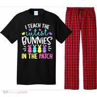 I Teach Cutest Bunnies In Patch Easter Teacher Cute Pajama Set thumb 0