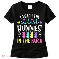 I Teach Cutest Bunnies In Patch Easter Teacher Cute Women's T-Shirt thumb 0