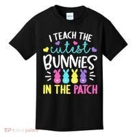 I Teach Cutest Bunnies In Patch Easter Teacher Cute Kids T-Shirt thumb 0