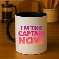 I'm The Captain Now Tee Funny Boat Boating Cool Gift Coffee Mug thumb 4