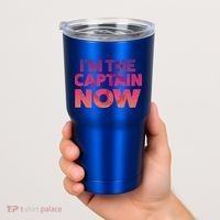 I'm The Captain Now Tee Funny Boat Boating Cool Gift Tumbler thumb 2
