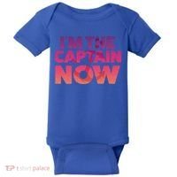 I'm The Captain Now Tee Funny Boat Boating Cool Gift Baby Bodysuit thumb 0