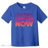 I'm The Captain Now Tee Funny Boat Boating Cool Gift Toddler T-Shirt thumb 0