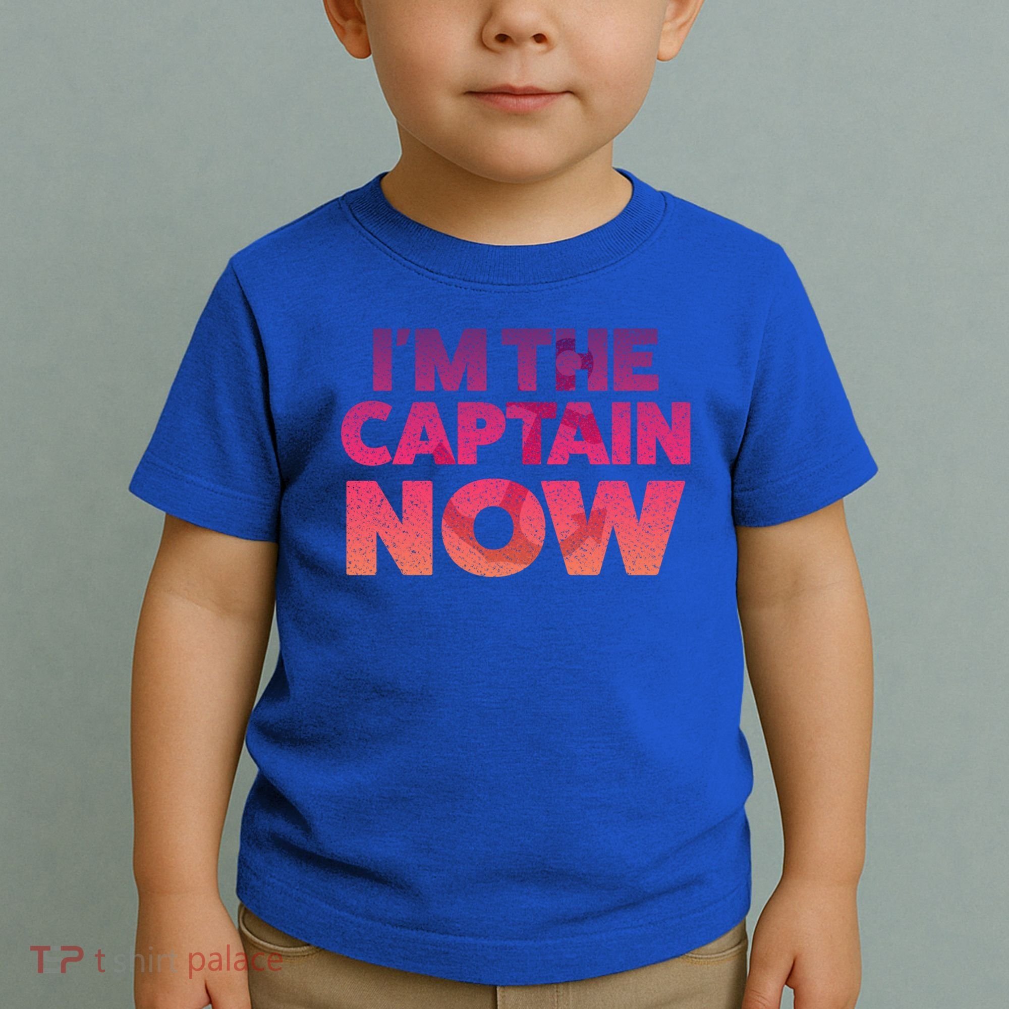 I'm The Captain Now Tee Funny Boat Boating Cool Gift Toddler T-Shirt