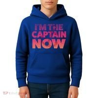 I'm The Captain Now Tee Funny Boat Boating Cool Gift Kids Hoodie thumb 4