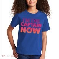 I'm The Captain Now Tee Funny Boat Boating Cool Gift Kids T-Shirt thumb 2