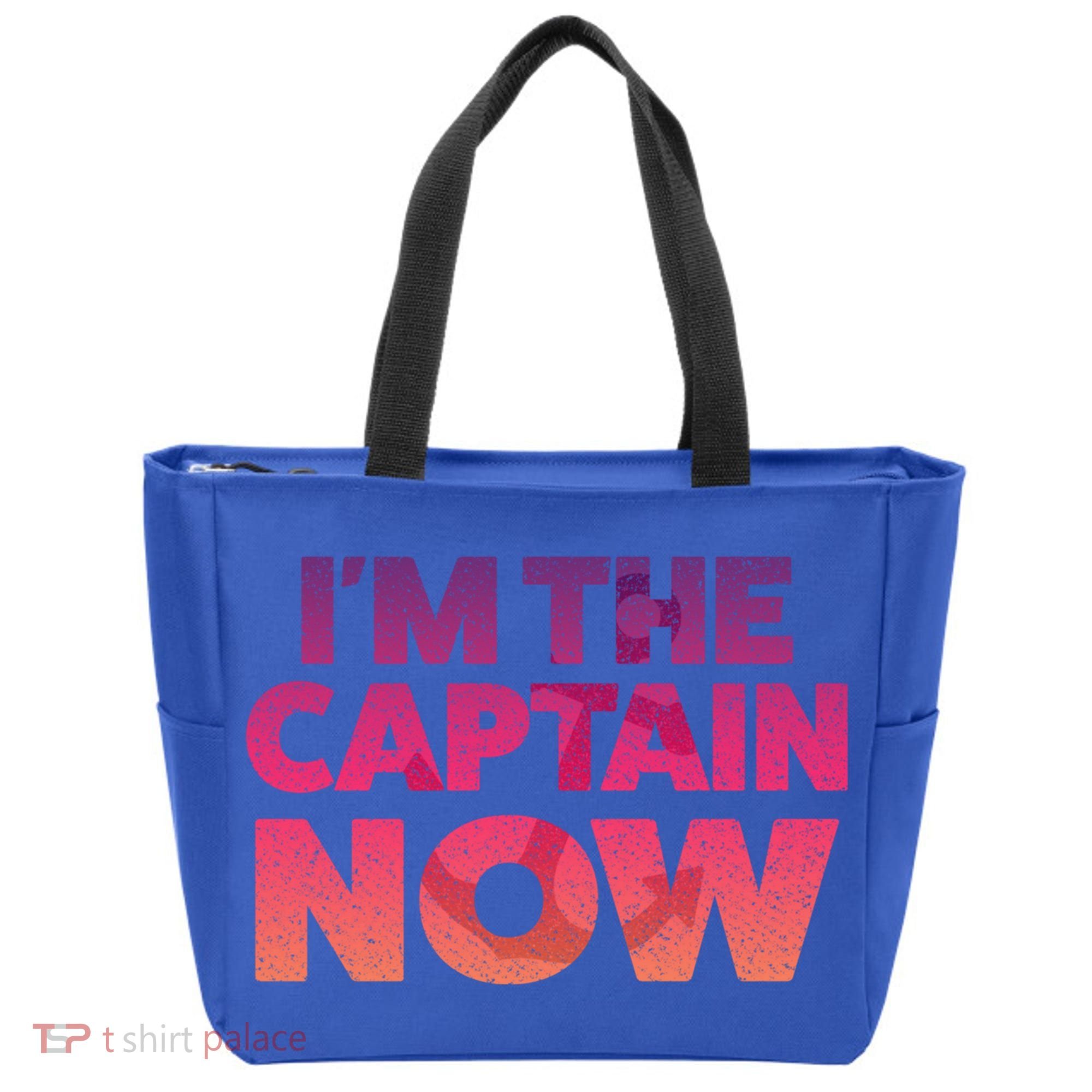I'm The Captain Now Tee Funny Boat Boating Cool Gift Tote Bag