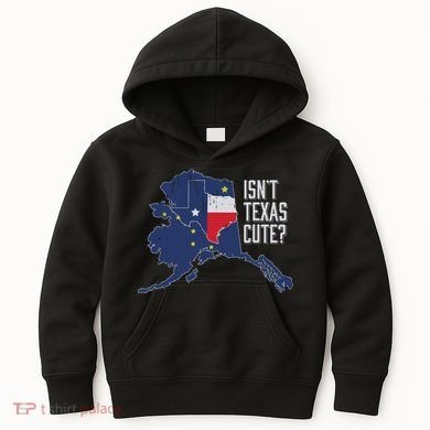 Isnt Texas Cute Alaska Home Ak State Design Kids Hoodie