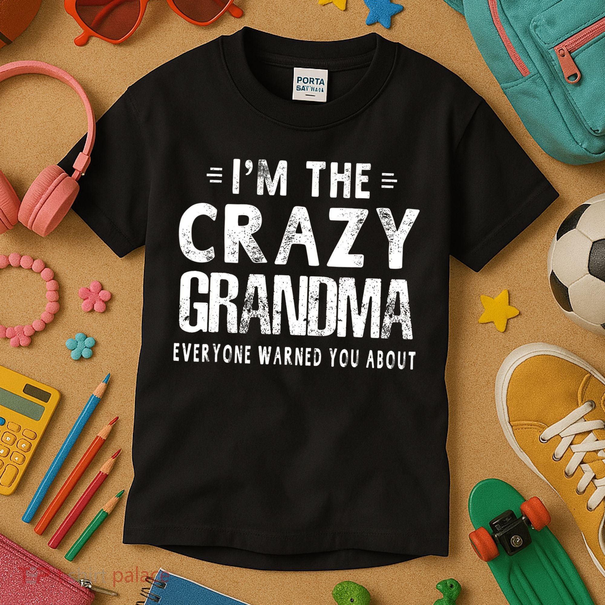I'm The Crazy Grandma Everyone Warned You About Mother Day Kids T-Shirt