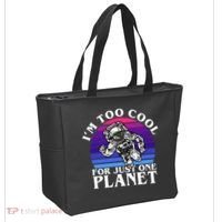 I'm Too Cool For Just One Planet Astronaut Tote Bag thumb 2