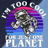 I'm Too Cool For Just One Planet Astronaut Raglan Baseball Sleeve Shirt thumb 2