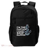 IM The Captain I Make Ship Happen Boat Captain & Boating Backpack thumb 0