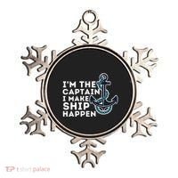 IM The Captain I Make Ship Happen Boat Captain & Boating Ornament thumb 0