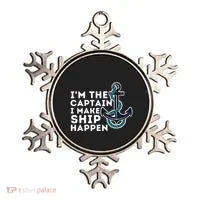 IM The Captain I Make Ship Happen Boat Captain & Boating Ornament thumb 0