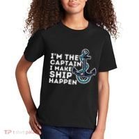 IM The Captain I Make Ship Happen Boat Captain & Boating Kids T-Shirt thumb 2