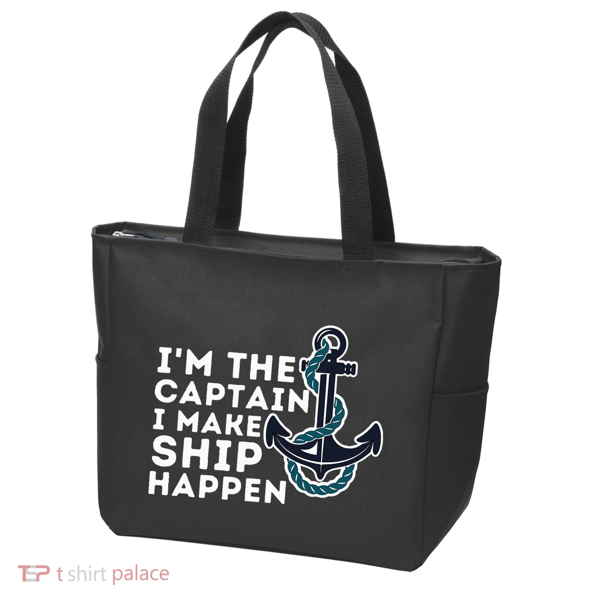 IM The Captain I Make Ship Happen Boat Captain & Boating Tote Bag