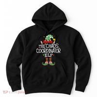 I'm The Chaos Coordinator Elf Funny Christmas Matching Elf  Hoodie thumb 0