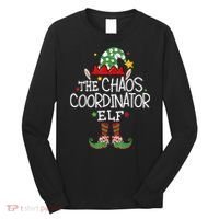 I'm The Chaos Coordinator Elf Funny Christmas Matching Elf  Long Sleeve Shirt thumb 0