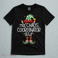I'm The Chaos Coordinator Elf Funny Christmas Matching Elf  T-Shirt thumb 5