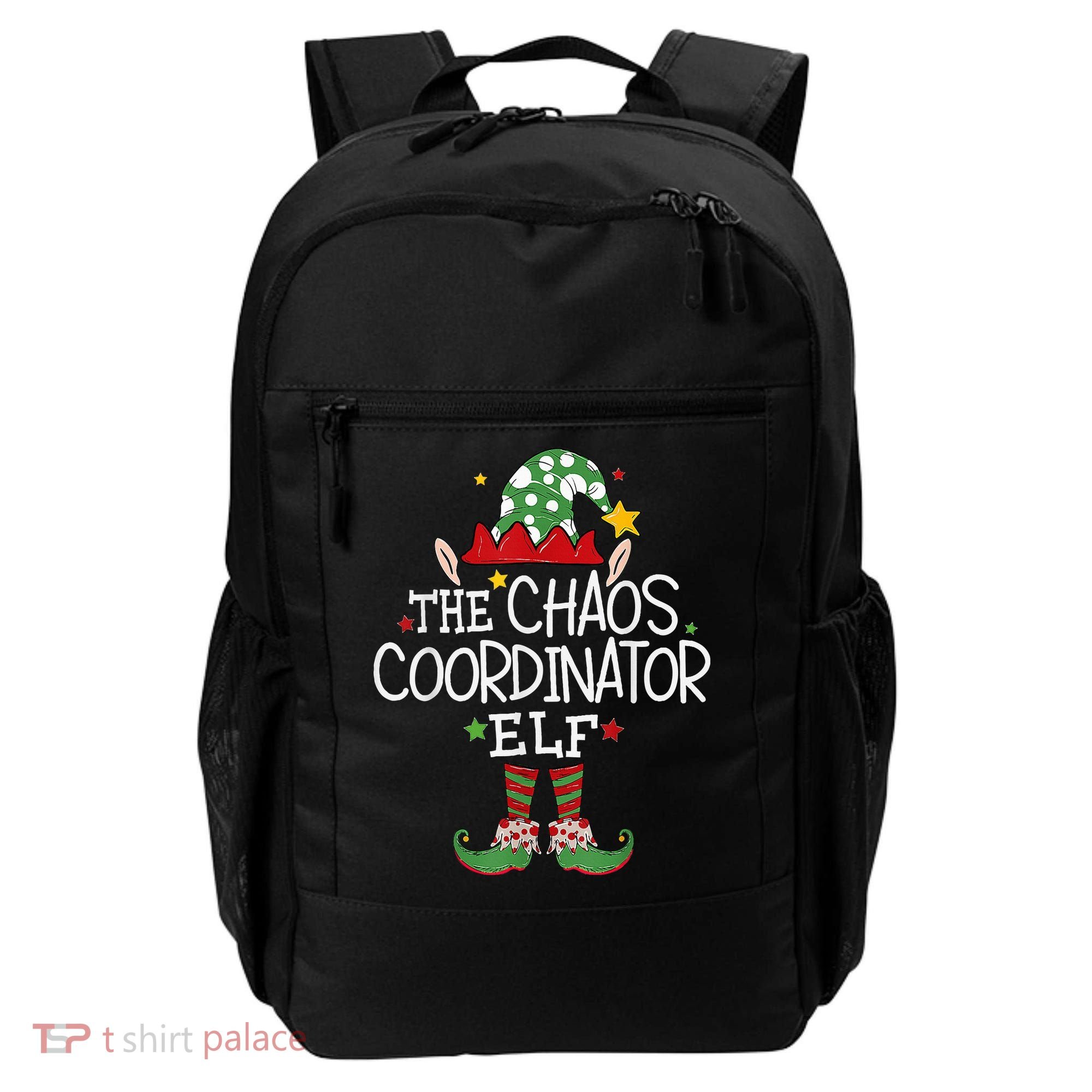 I'm The Chaos Coordinator Elf Funny Christmas Matching Elf  Backpack