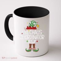 I'm The Chaos Coordinator Elf Funny Christmas Matching Elf  Coffee Mug thumb 0