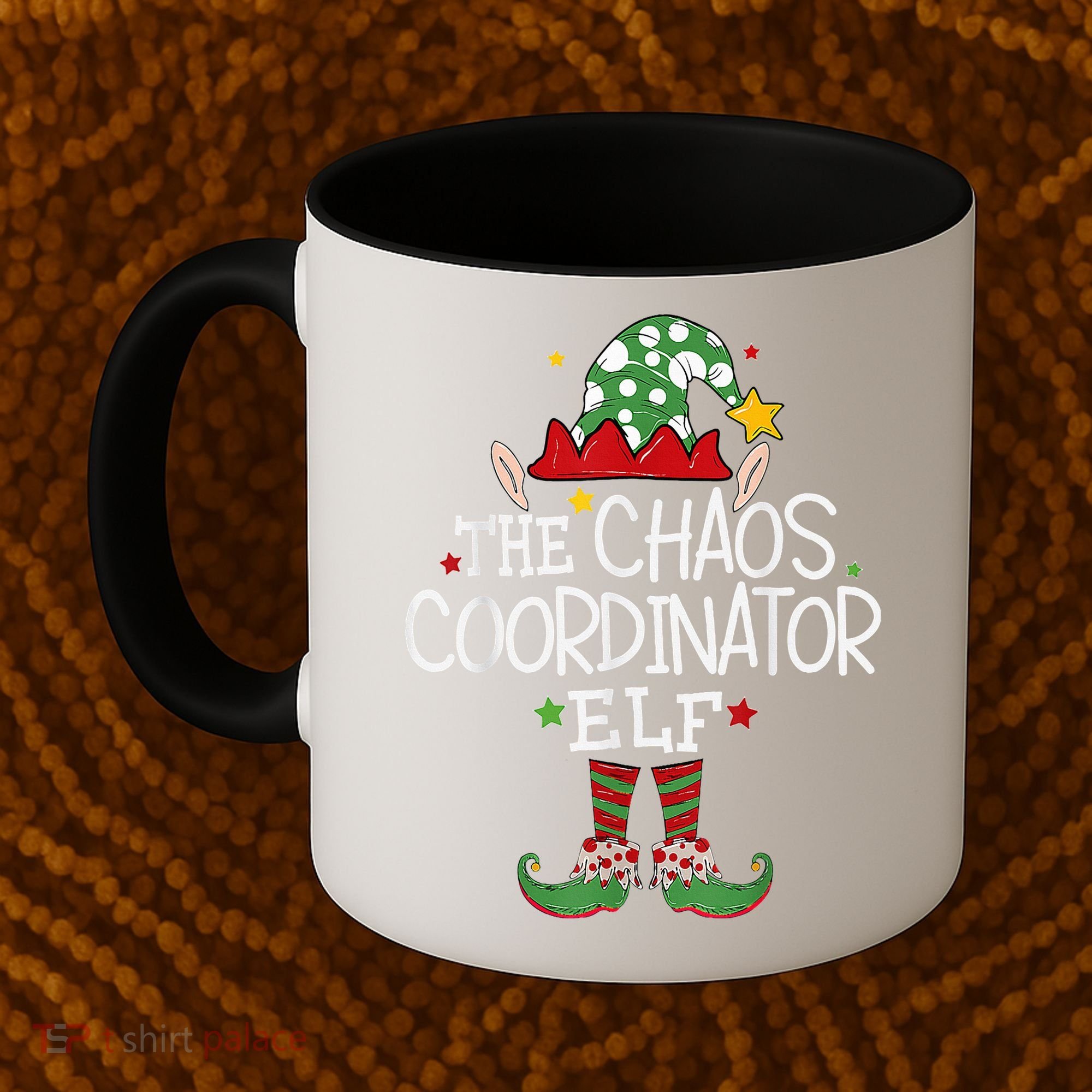 I'm The Chaos Coordinator Elf Funny Christmas Matching Elf  Coffee Mug
