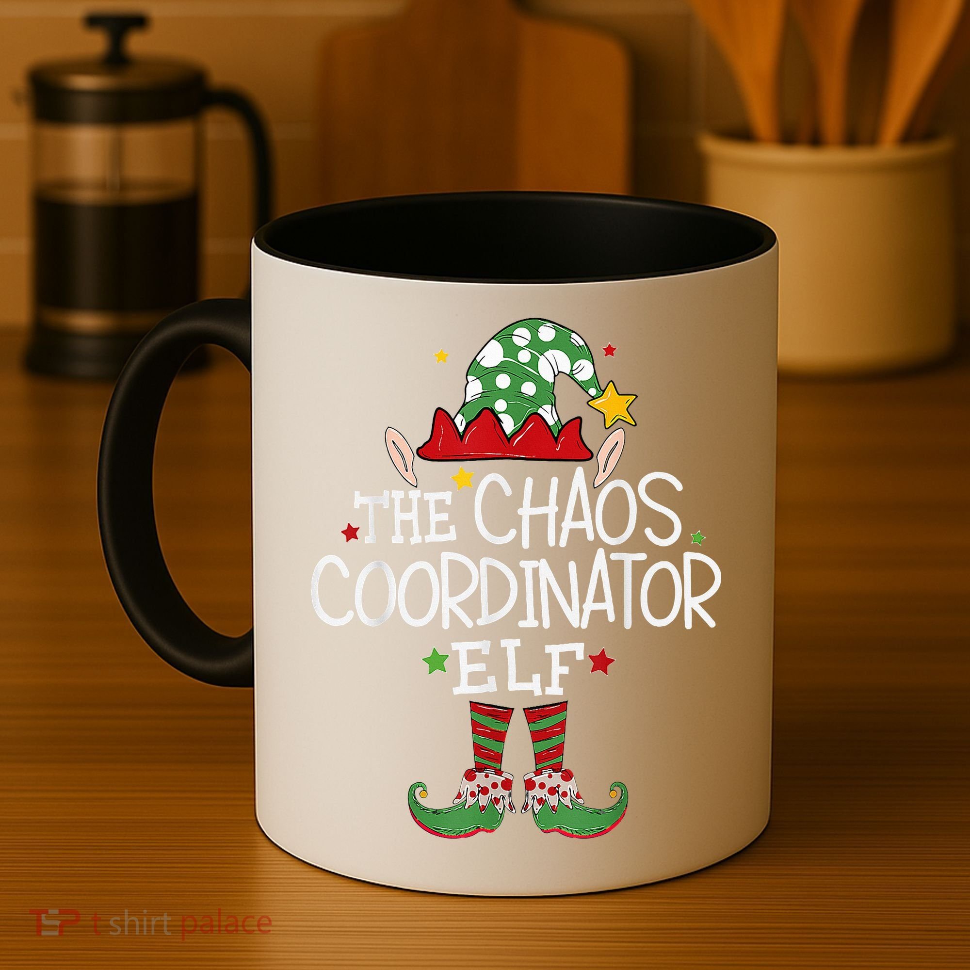 I'm The Chaos Coordinator Elf Funny Christmas Matching Elf  Coffee Mug