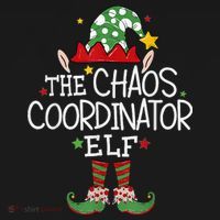 I'm The Chaos Coordinator Elf Funny Christmas Matching Elf  Women's Hoodie thumb 2