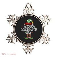 I'm The Chaos Coordinator Elf Funny Christmas Matching Elf  Ornament thumb 0