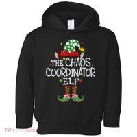 I'm The Chaos Coordinator Elf Funny Christmas Matching Elf  Toddler Hoodie thumb 0