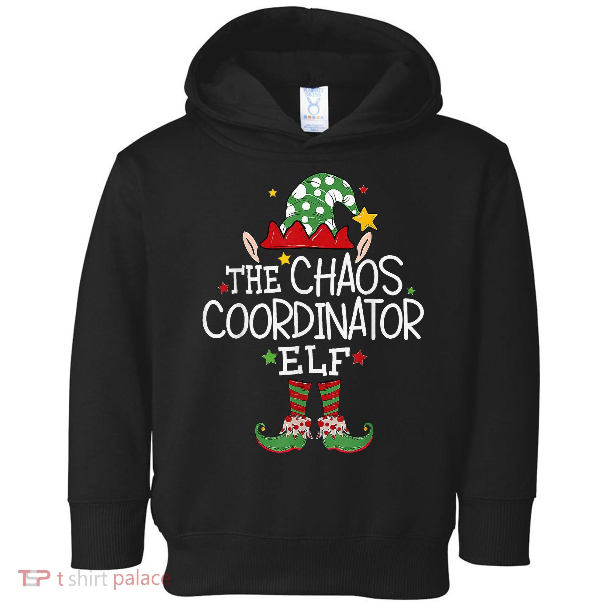 I'm The Chaos Coordinator Elf Funny Christmas Matching Elf  Toddler Hoodie