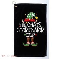 I'm The Chaos Coordinator Elf Funny Christmas Matching Elf  Golf Towel thumb 0