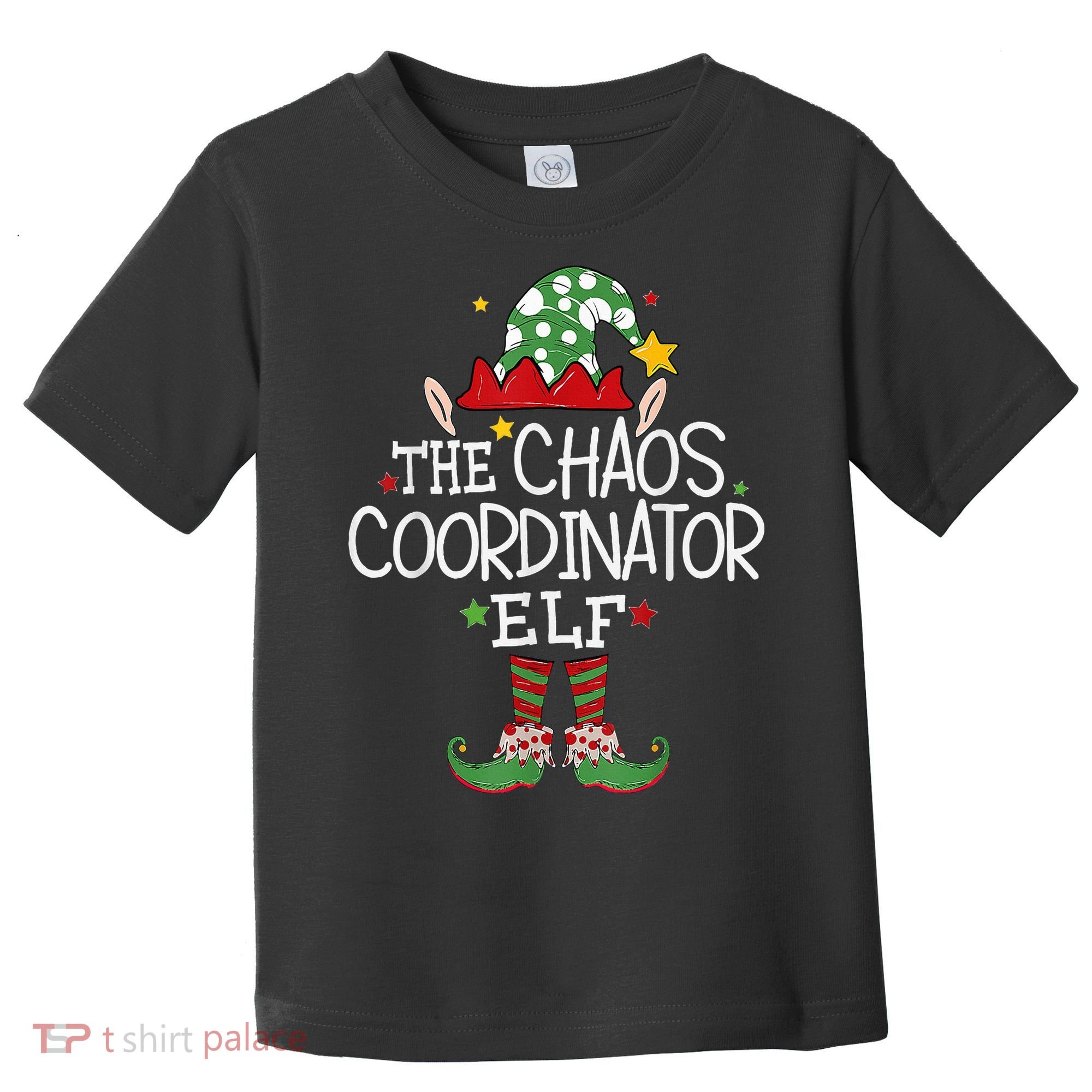 I'm The Chaos Coordinator Elf Funny Christmas Matching Elf  Toddler T-Shirt
