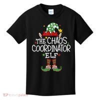 I'm The Chaos Coordinator Elf Funny Christmas Matching Elf  Kids T-Shirt thumb 0