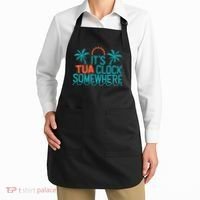 It’S Tua Clock Somewhere Sometimes Apron thumb 2