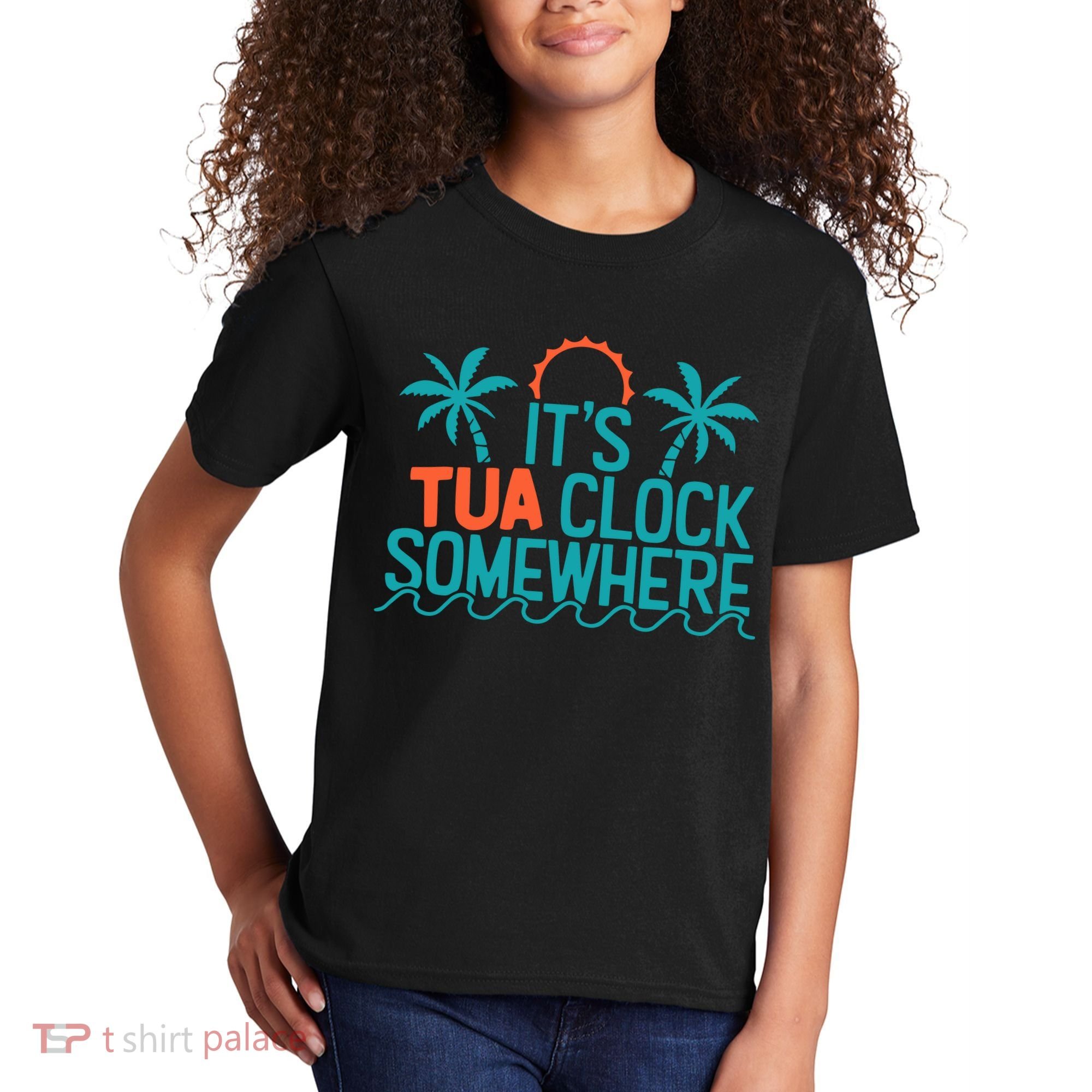 It’S Tua Clock Somewhere Sometimes Kids T-Shirt