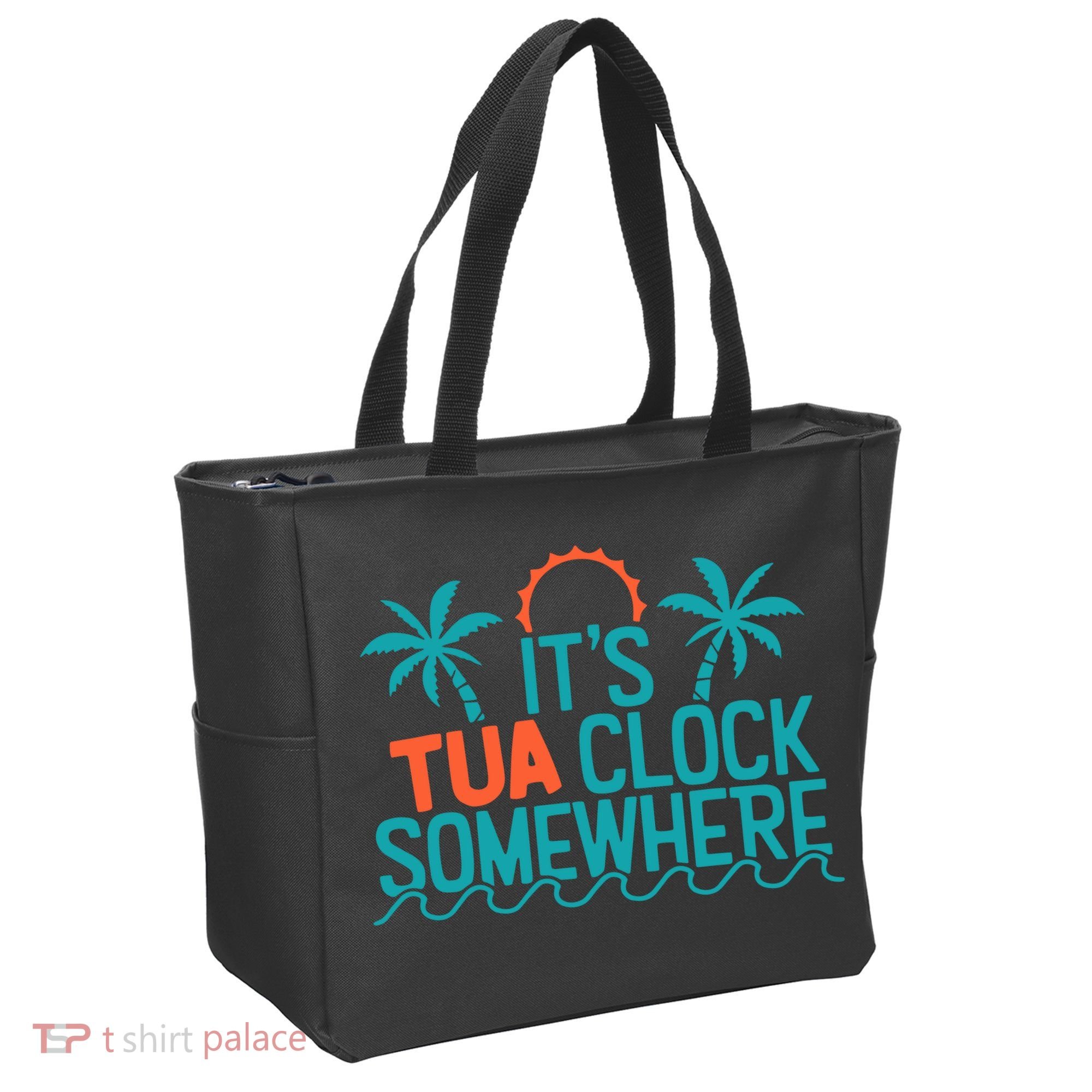 It’S Tua Clock Somewhere Sometimes Tote Bag