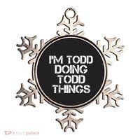 I'm Todd Doing Todd Things Funny Todd Gift Idea Ornament thumb 0