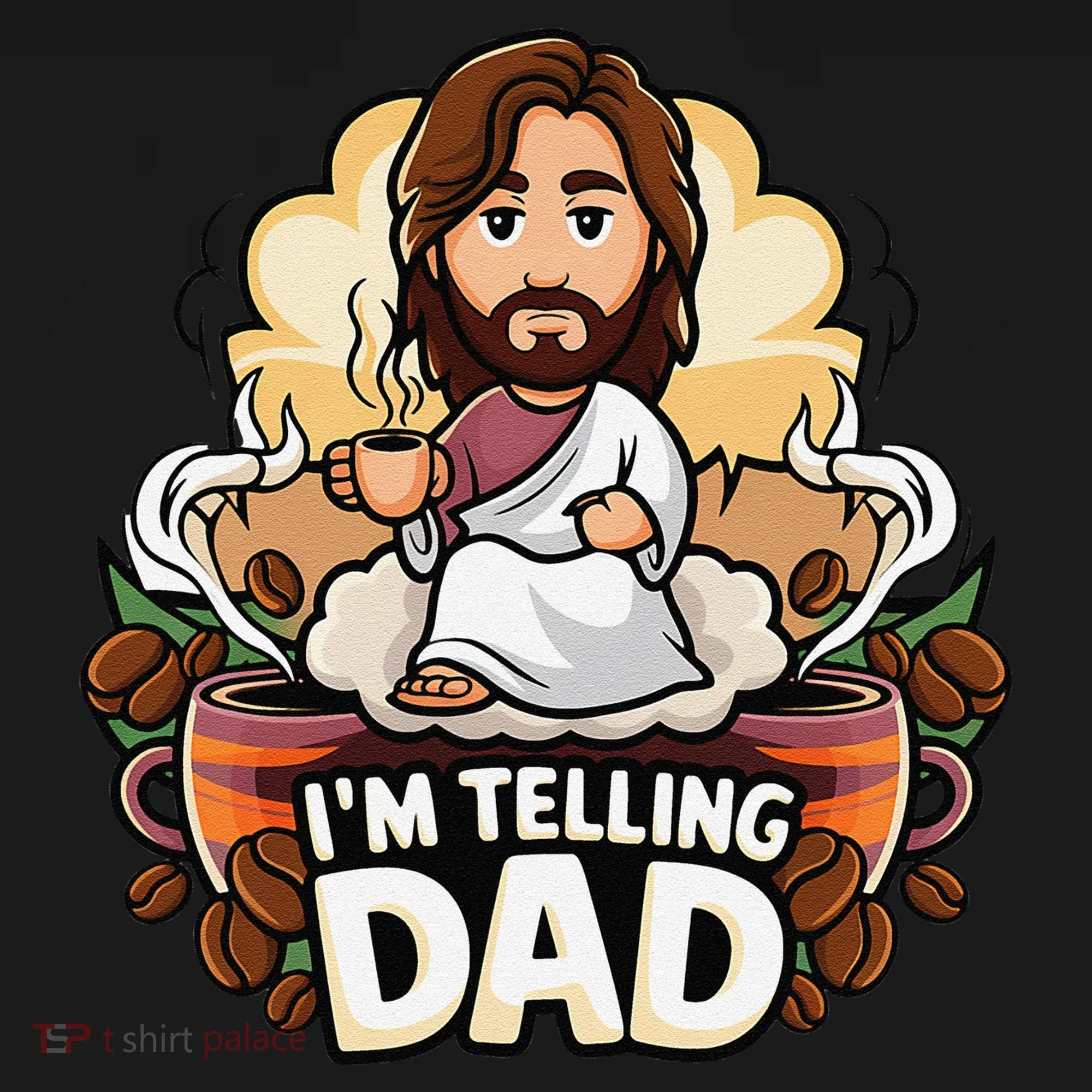 IM Telling Dad Jesus Bucket Hat