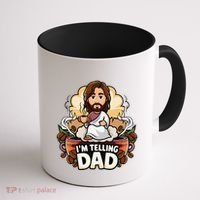 IM Telling Dad Jesus Coffee Mug thumb 1