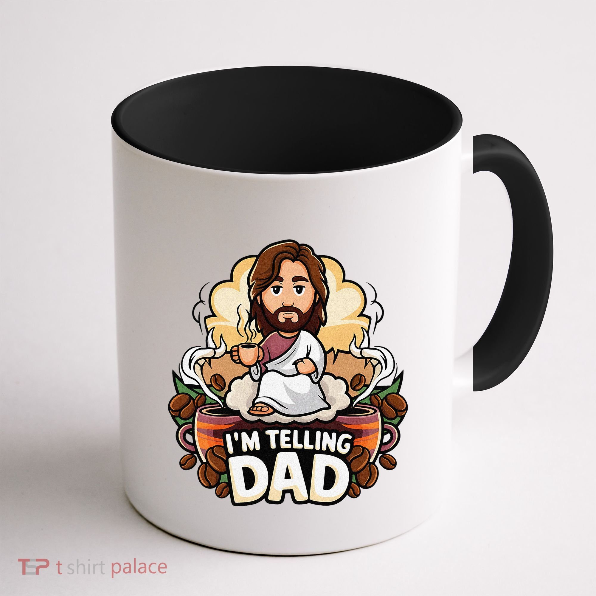 IM Telling Dad Jesus Coffee Mug