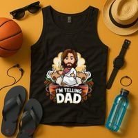 IM Telling Dad Jesus Tank Top thumb 4