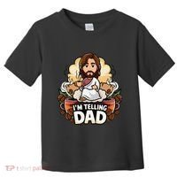 IM Telling Dad Jesus Toddler T-Shirt thumb 0