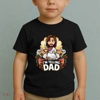 IM Telling Dad Jesus Toddler T-Shirt thumb 2