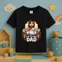 IM Telling Dad Jesus Toddler T-Shirt thumb 3