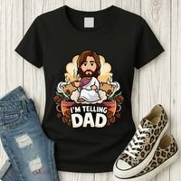 IM Telling Dad Jesus Women's T-Shirt thumb 3