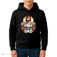 IM Telling Dad Jesus Kids Hoodie thumb 4