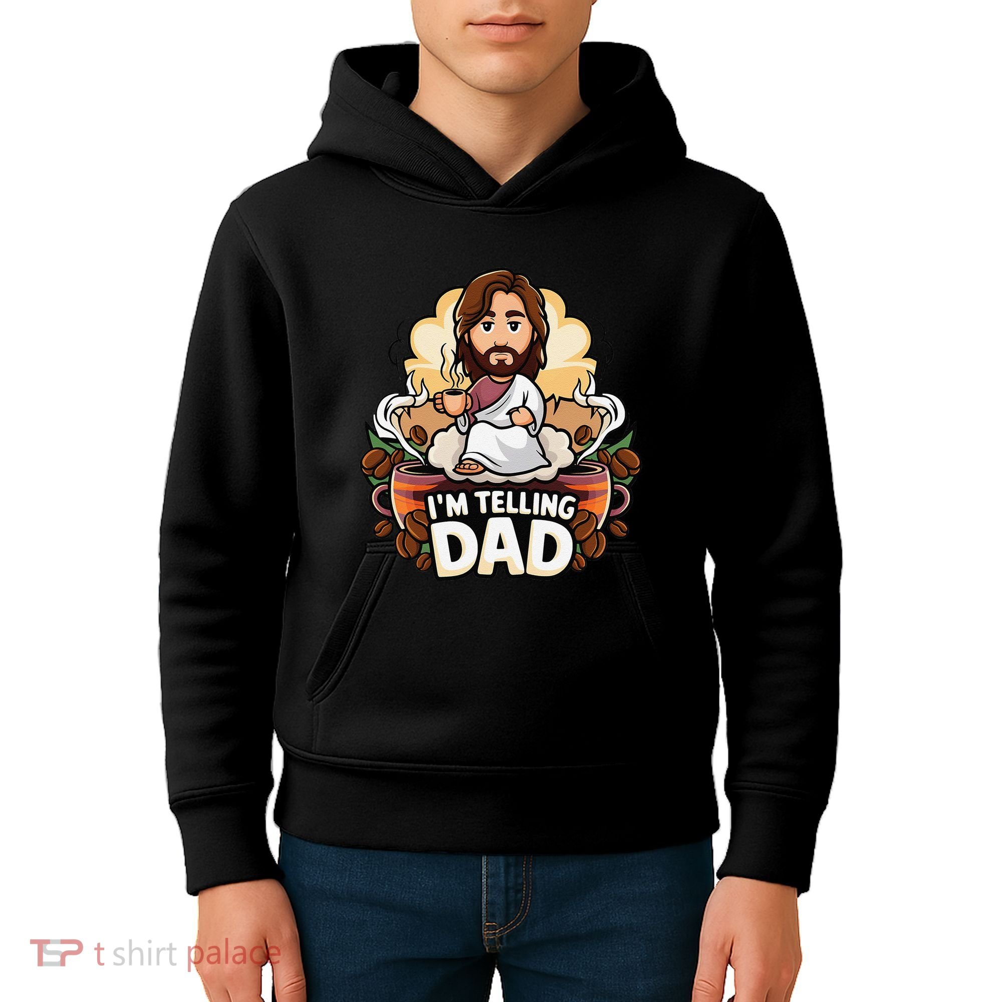 IM Telling Dad Jesus Kids Hoodie